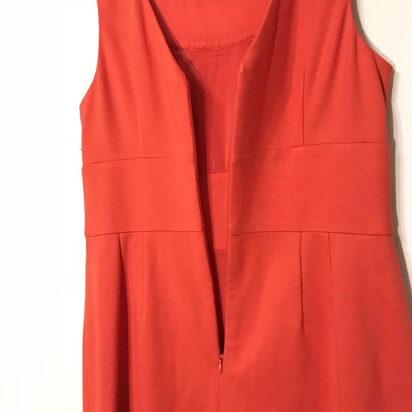 ✅ Trina Turk Coral Career Cocktail Party Dress Sz L - Picture 4 of 7